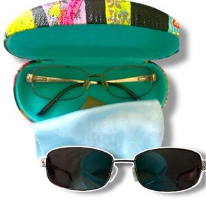 Sydney Love Eye Glasses Transitional Lenses & Case model ELT108 56-17-140 GOLD